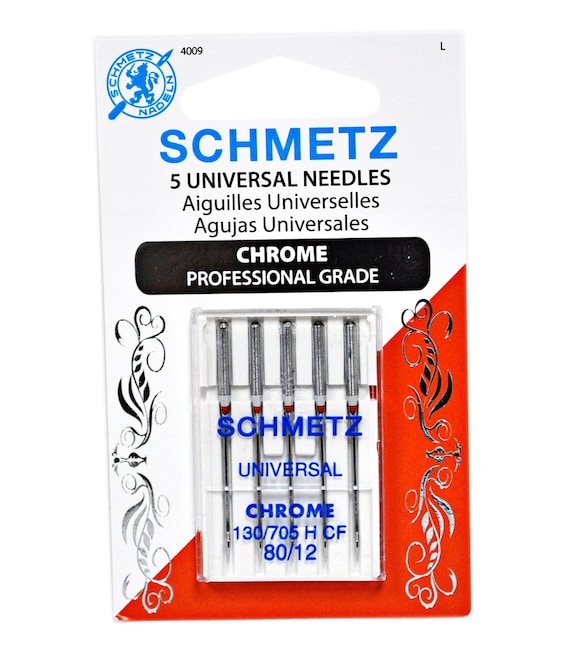 Schmetz Chrome Universal Needle 5 Ct, Size 80/12 