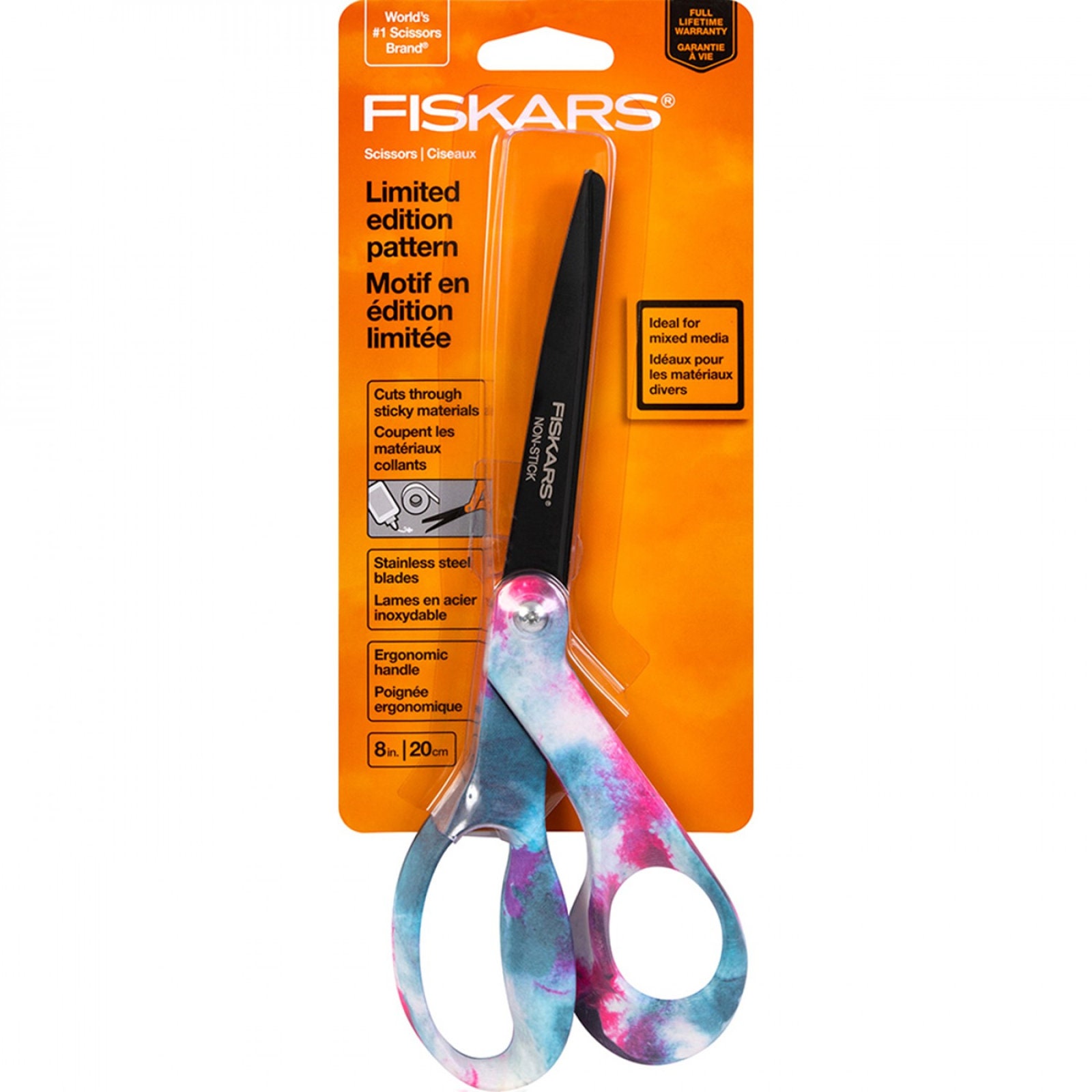 Fiskars Premier No.8 Pinking Shears, Orange, 9