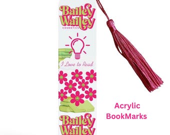 Acrylic Bookmark | Choose Your Design by Number | Clear Decorative Bookmark
