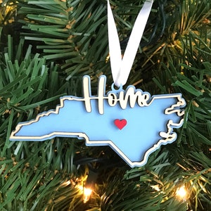 North Carolina Ornament / NC Shape Home Ornament