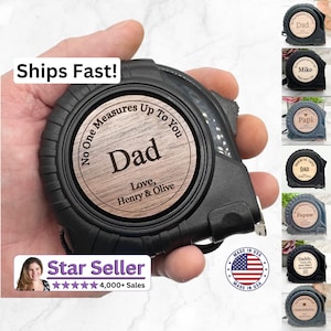 Personalized Gift for Dad, Grandad, Grandaddy, Grandfather, Pop, Papa, PawPaw, Pops - Father’s Day, Birthday, Christmas - Dad Tape Measure