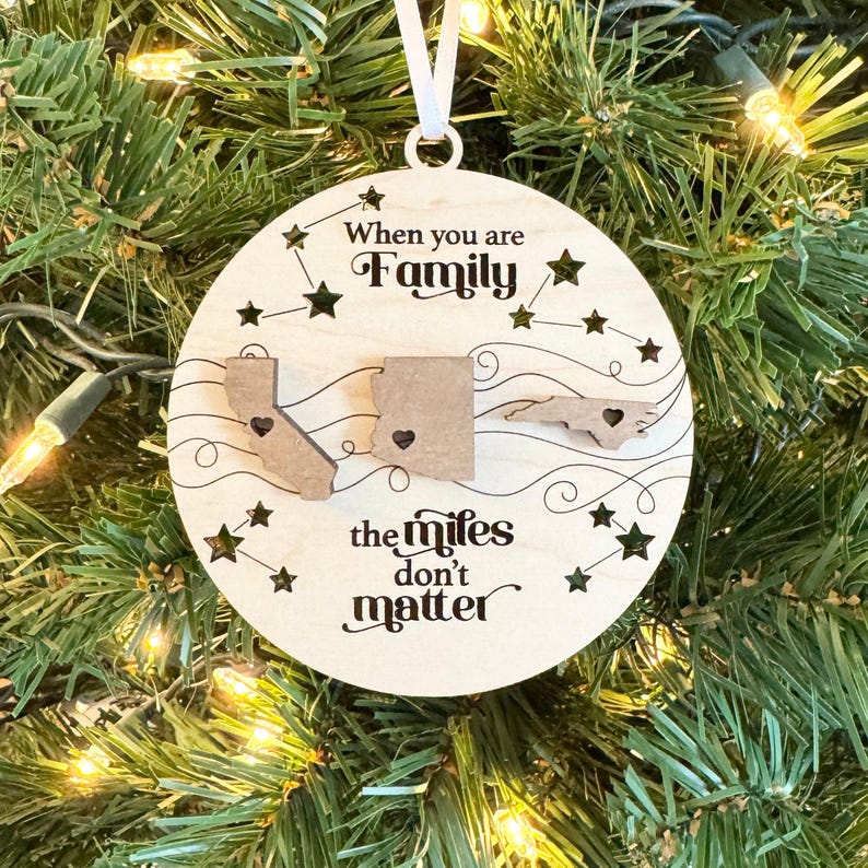 The Miles Don't Matter Ornament Etsy