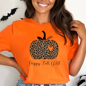Halloween Shirt Fall Shirt Happy Fall Ya&#39;ll Shirt