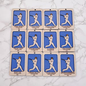 Ornamento per carta da baseball personalizzato / Ornamento per carta da softball