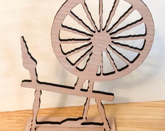 Wood Display Spindle Large Spinning Wheel 15 Sleeping Beauty