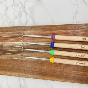 Personalized Telescoping S’mores Sticks / Fondue Sticks - Mother’s Day / Father’s Day / New Home / Housewarming / Camping / Fire pit