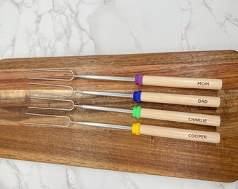 Personalized Telescoping S’mores Sticks / Fondue Sticks - Mother’s Day / Father’s Day / New Home / Housewarming / Camping / Fire pit