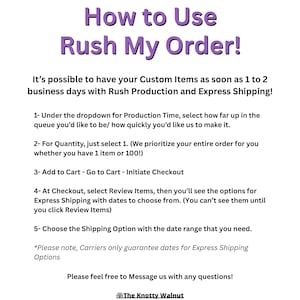 Rush My Order! + Shipping Upgrades