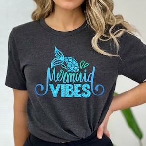 Mermaid Shirt, Womens Mermaid T-shirt, Mermaid Vibes Tee
