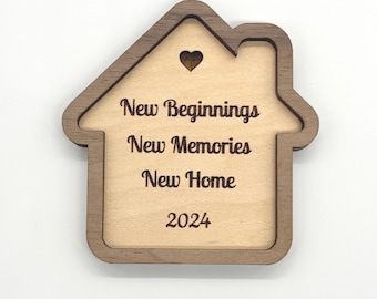 New Home Magnet, New Beginnings New Memories New Home