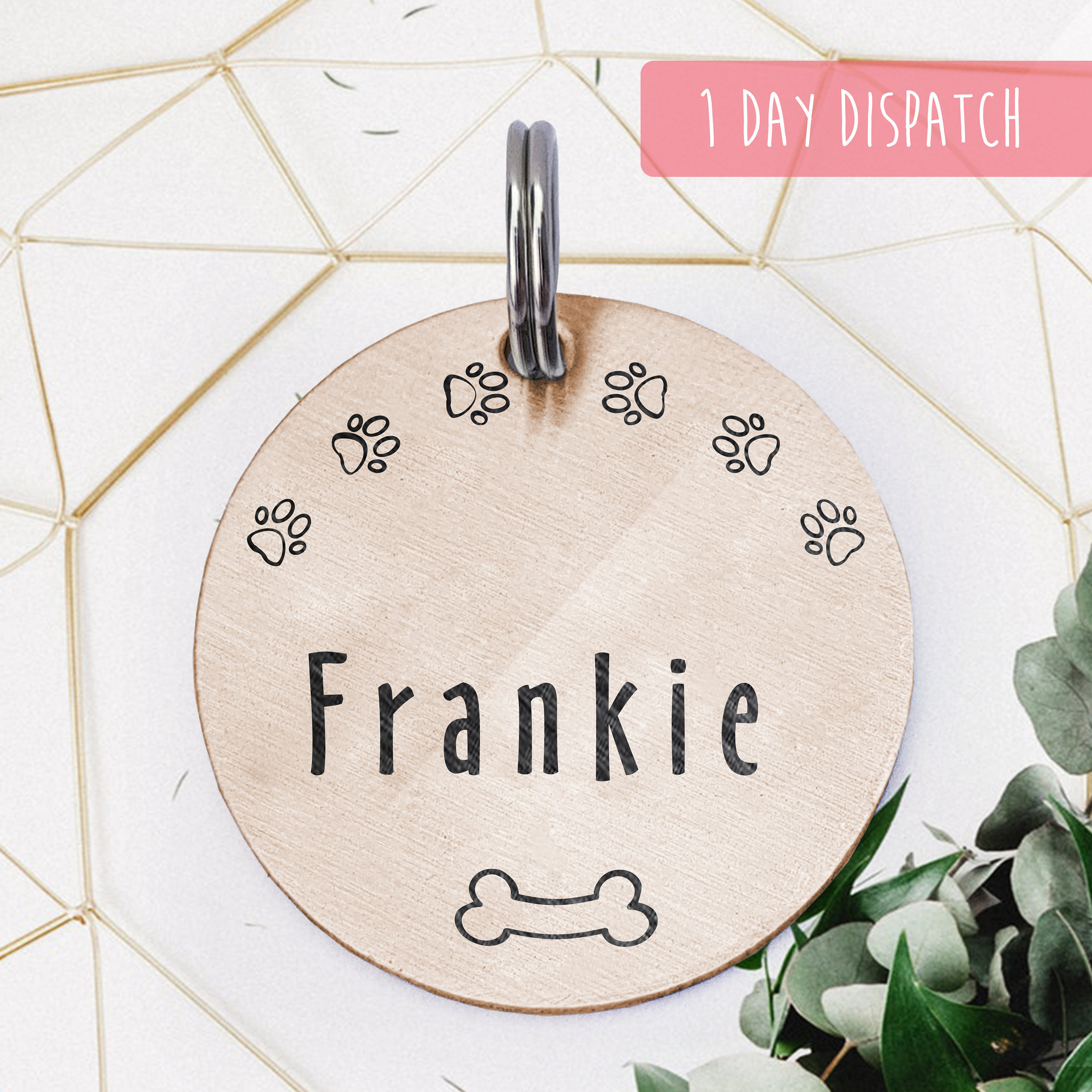Back option Cat Personalized Pet ID Tag for Cat Collars Engraved Custom Identification Tag//Pet Cat Kitty Name ID Tag//Symbol Name Address Phone number or more//Front