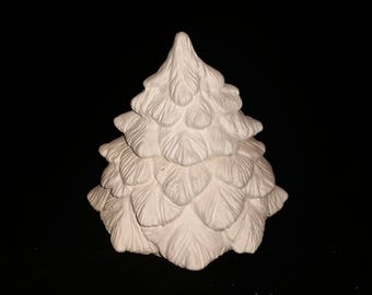 unpainted ceramic christmas tree unfinished bisque unpainted christmas ceramics ready to paint 4 tall holiday decor candy dish box - Christmas Ceramics unpainted ceramic christmas tree unfinished bisque unpainted christmas ceramics ready to paint 4 tall holiday decor candy dish box - Christmas Ceramics