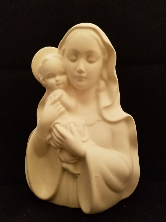 Ceramic Bisque UPaint Madonna Mother Mary Ready to Paint Unpainted
