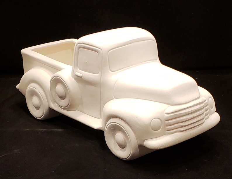 Unpainted Ceramic Pickup Truck Unfinished Bisque Holiday Etsy
