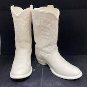 Unpainted Ceramic Boot, Realistic Cowboy boots, Unfinished Bisque, Cowboy Boot, Left & Right, Sold as Pair Only, Western ceramics, Southwest