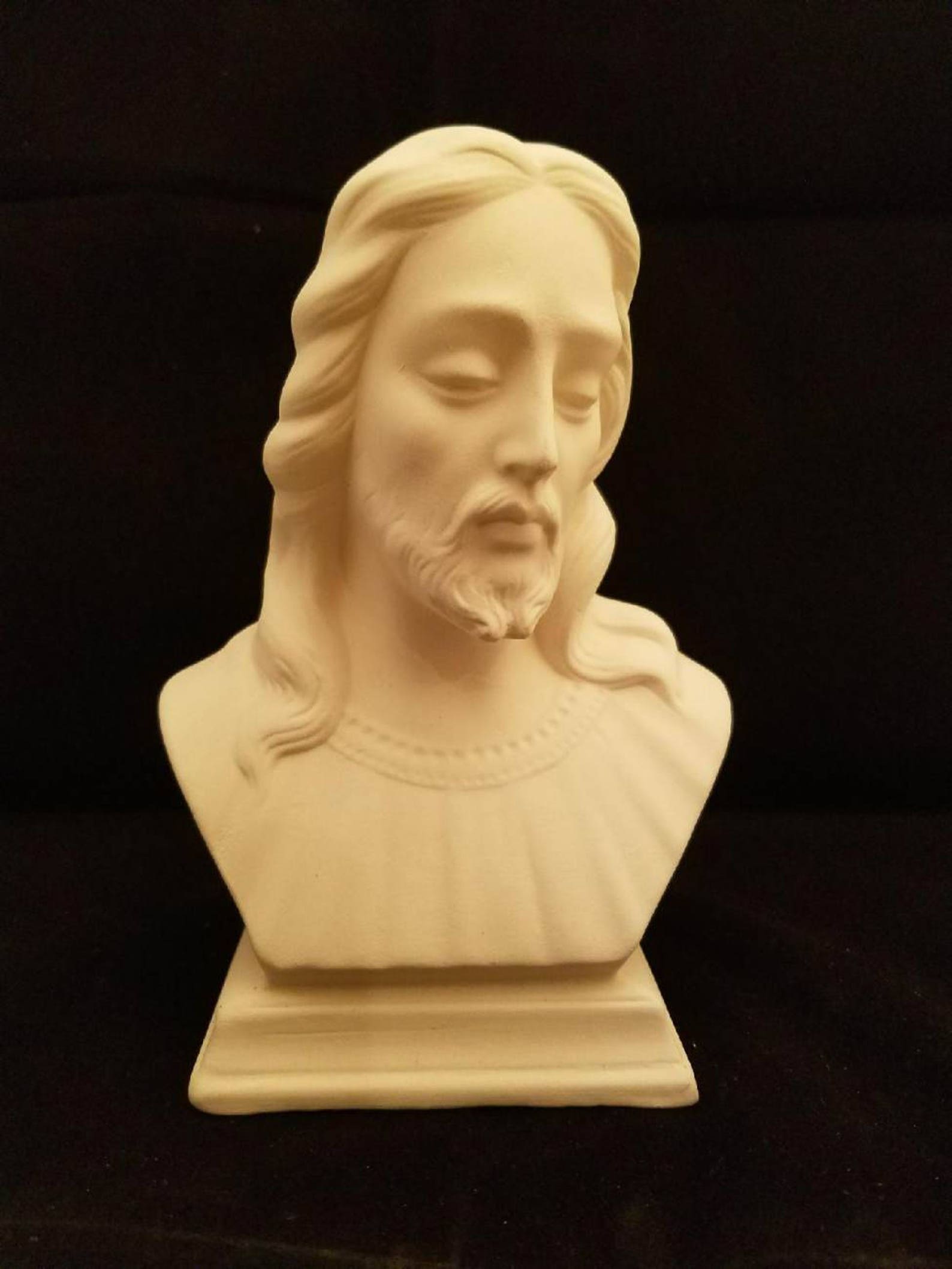 Unpainted Ceramic Jesus Unfinished Bisque Unpainted Etsy