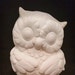 Unpainted Ceramic Cute Owl, Unfinished Bisque, Bird Ceramics Figurine, Wise Owl Statue, Ready to Paint, 5' Tall, Owl Collection, Part of Set 