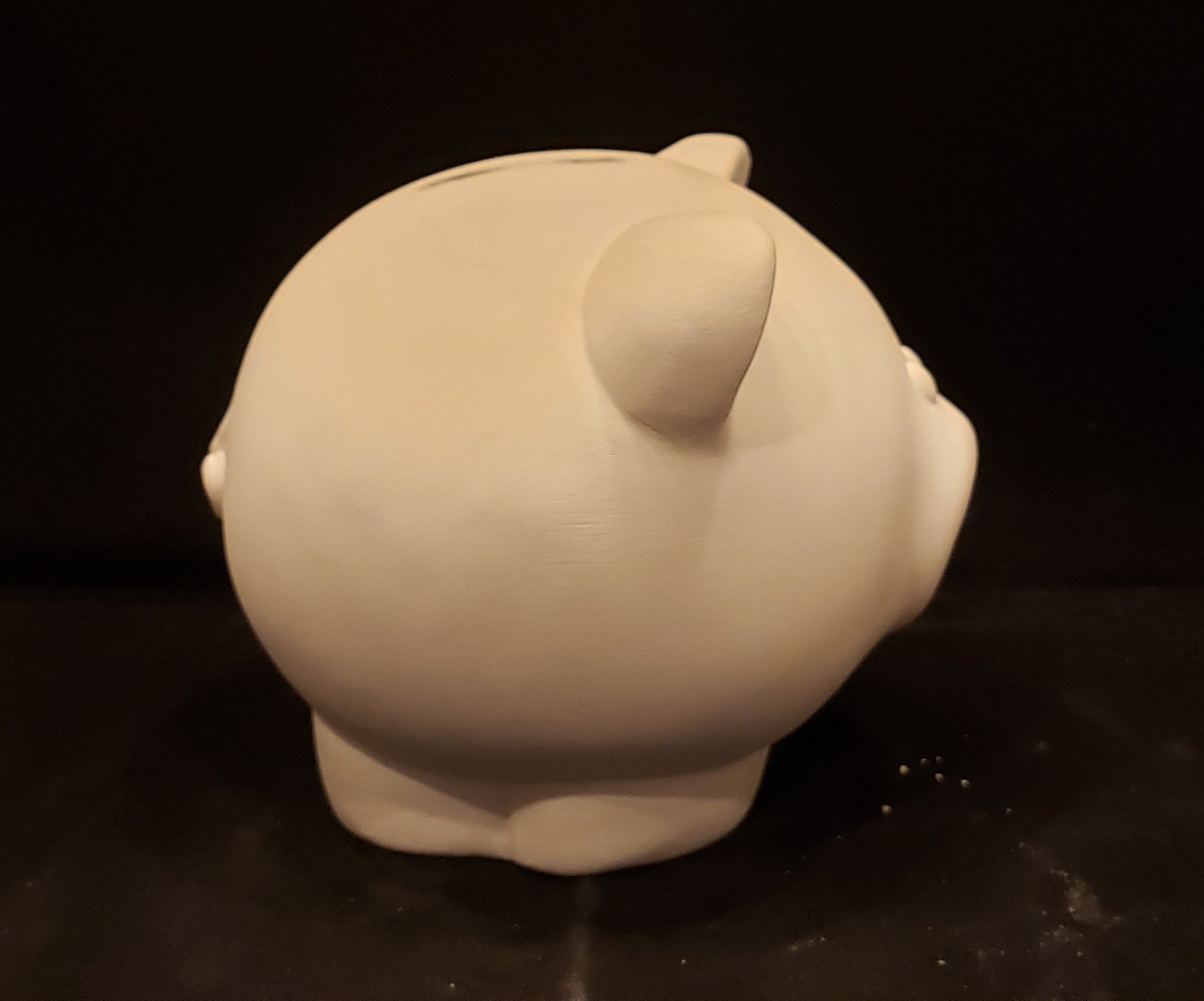 Unpainted Ceramic Piggy Bank Unfinished Bisque Little Pig Etsy