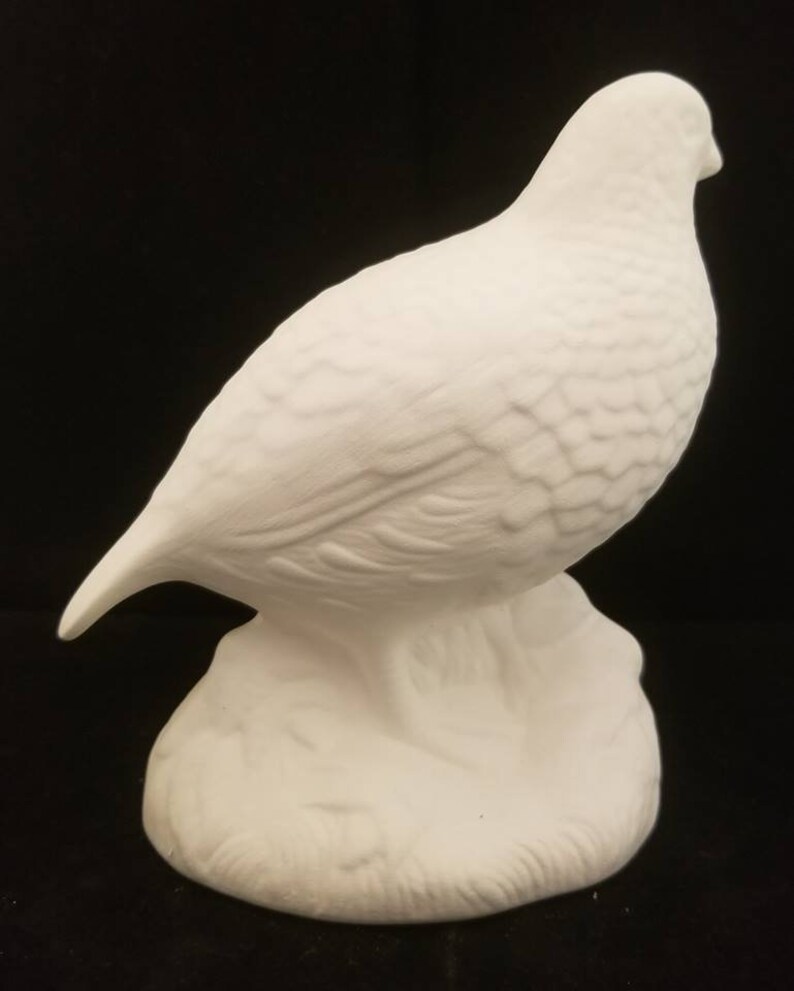 Hunting bird Unpainted Ceramic Quail Bird 6 Tall Ready to paint Ceramics Art Project Unfinished Bisque Home Decor Autumn Quail