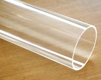 Klares Acryl Plexiglas Pfeifenrohr 114 mm Fuß Passend für 11"PVC-Beschlag