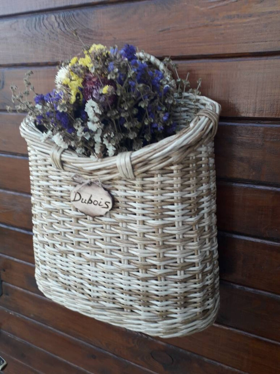 Wicker Basket. Front Door Basket. Derevensky Style. Basket for Etsy