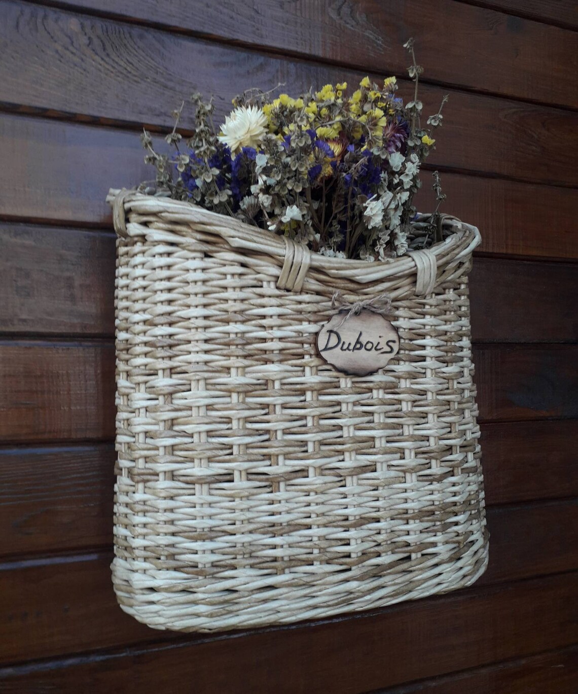 Wicker Basket. Front Door Basket. Derevensky Style. Basket for Etsy