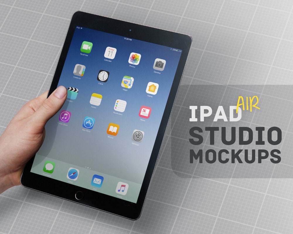 Download Ipad Air Studio Mockups Etsy