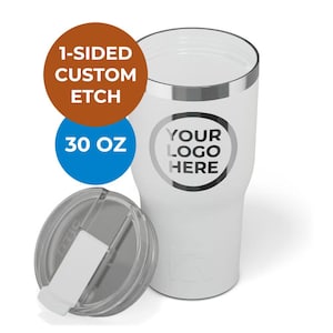 RTIC Customized 30 oz Vacuum Sealed Engraved Tumbler | Personalized | Decorative Tumbler Customized Logo | One Location Etch Only