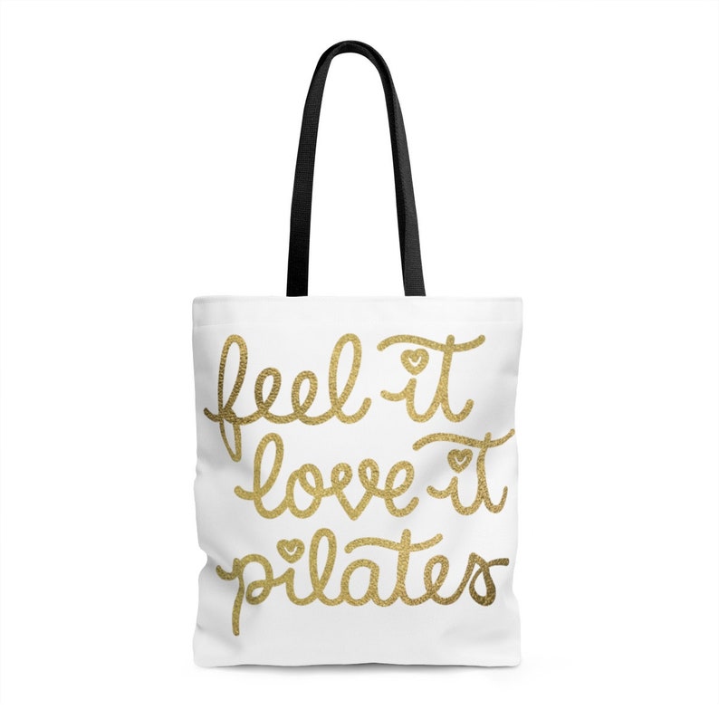 Our Very Own Signature Feel It Love It Pilates Bag-tote Bag-Cool Pilates Bag-Pilates Lover-Passion for Pilates-Pilates-gym-bag-day bag