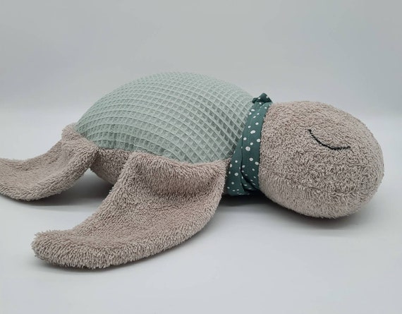 Peluche XL grande tortue taupe avec carapace dans la couleur