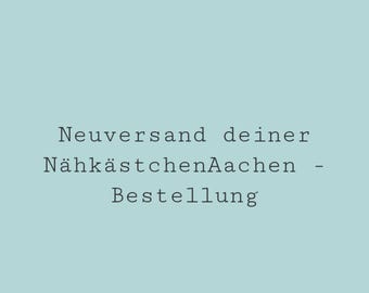 Neuversand deiner Bestellung (Deutschland)