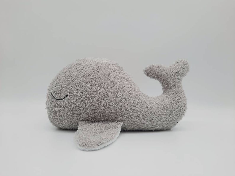 Music box whale in gray with desired melody image 1