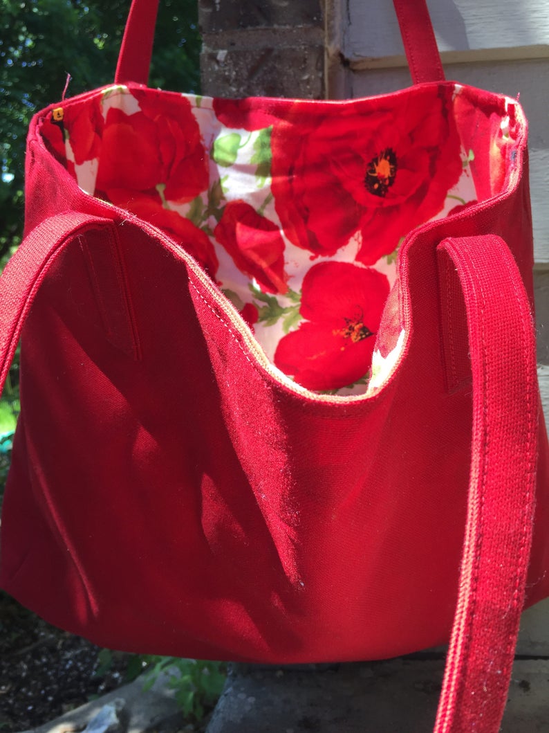 Poppies Canvas Tote bag