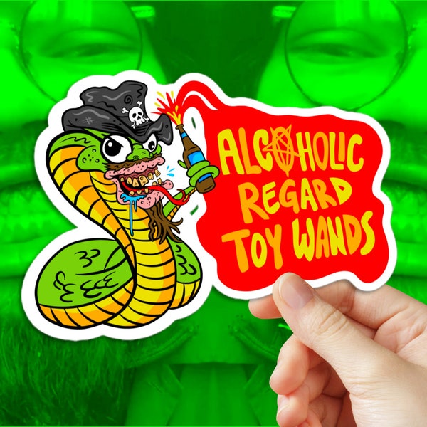 KingCobraJFS Shirt Cobra Craft Wands Parody King Cobra Bubble-free Stickers