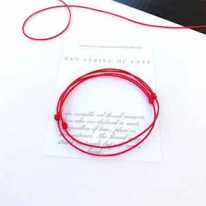 Armband rood koord, set van 2 eenvoudige Every Day-armband, rood koord armbandbescherming, rode armband verstelbaar