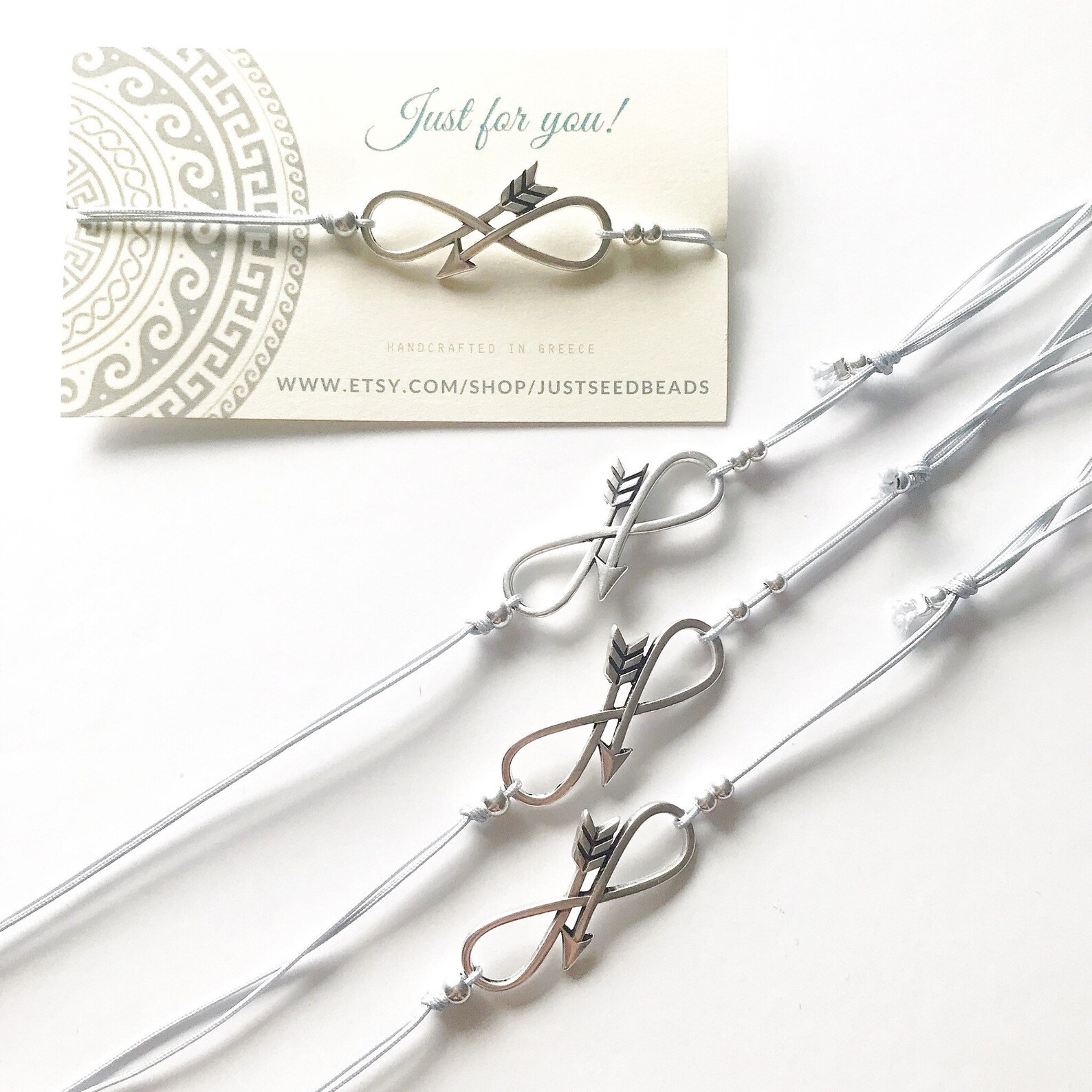 Rose Gold Infinity Anklet for Women Arrow Charm Bracelet Etsy