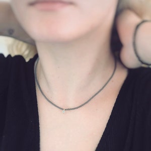 Choker with Japanese Seed beads, Evil Eye Necklace, Beaded Collar, Gift for Women