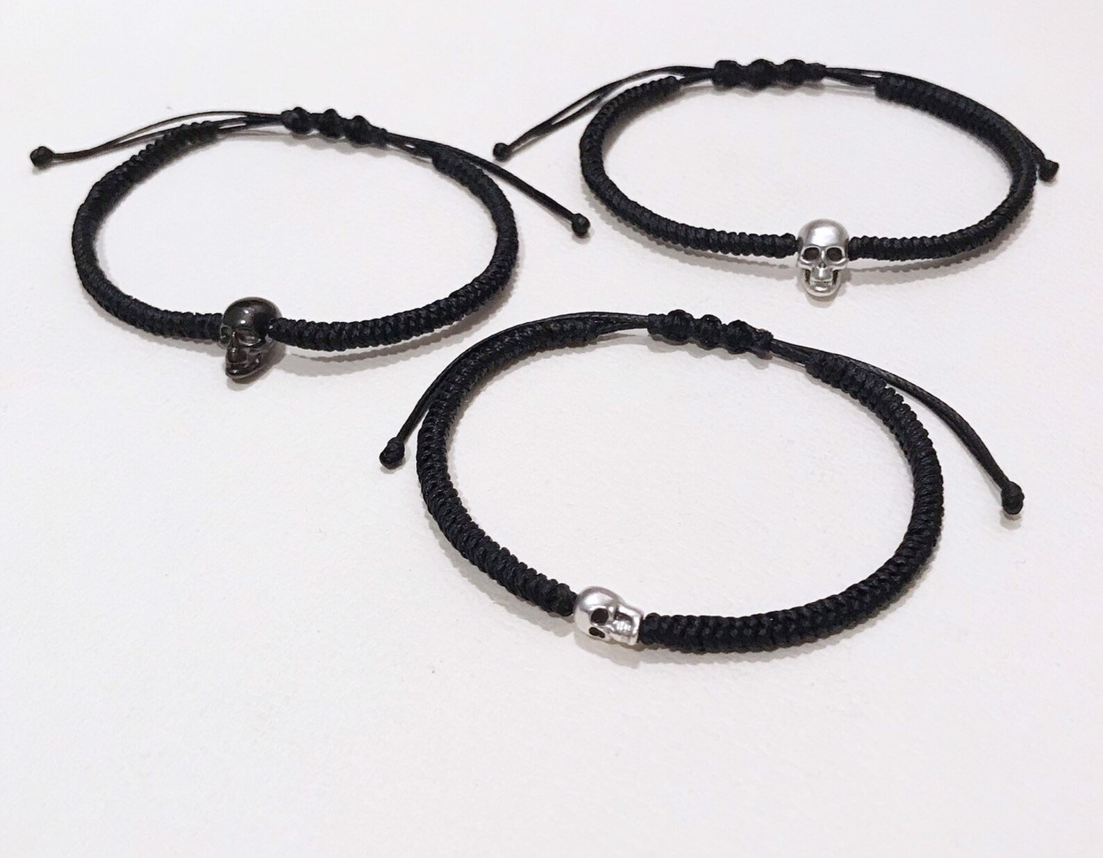 Skull Bracelet for Men Bracelet Black Cord Waterproof Etsy