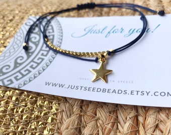 Anklet Bracelet Cord with Star, Palm Tree, Dolphin, Leaf Charm Pendant,  Anklet for Her, Gift