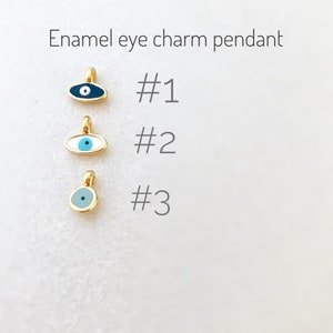 Bracelet Eye Enamel Charm, Bracelet Seed Beads, Anklet Bracelet Cord Adjustable zdjęcie 3