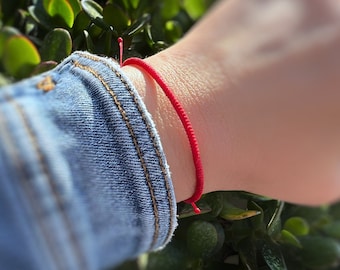 Red Bracelet Waterproof Cord, Protection Jewelry, Every Day Bracelets for Women