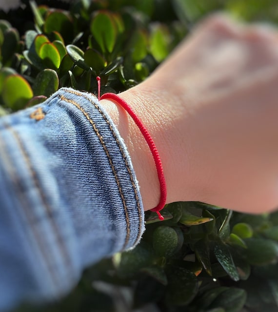 Red Bracelet Waterproof Cord Bracelet Adjustable Red String 