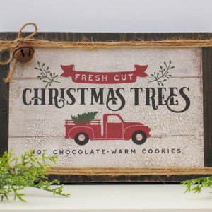 Vintage Inspired Christmas Decor |  Rustic Sign | Wood Sign | Red Truck Decor |  Heirloom Quality