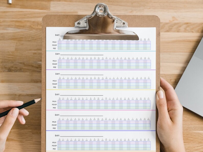 Breastfeeding Diaper Log Printable Breastfeeding Tracker Poop and Pee