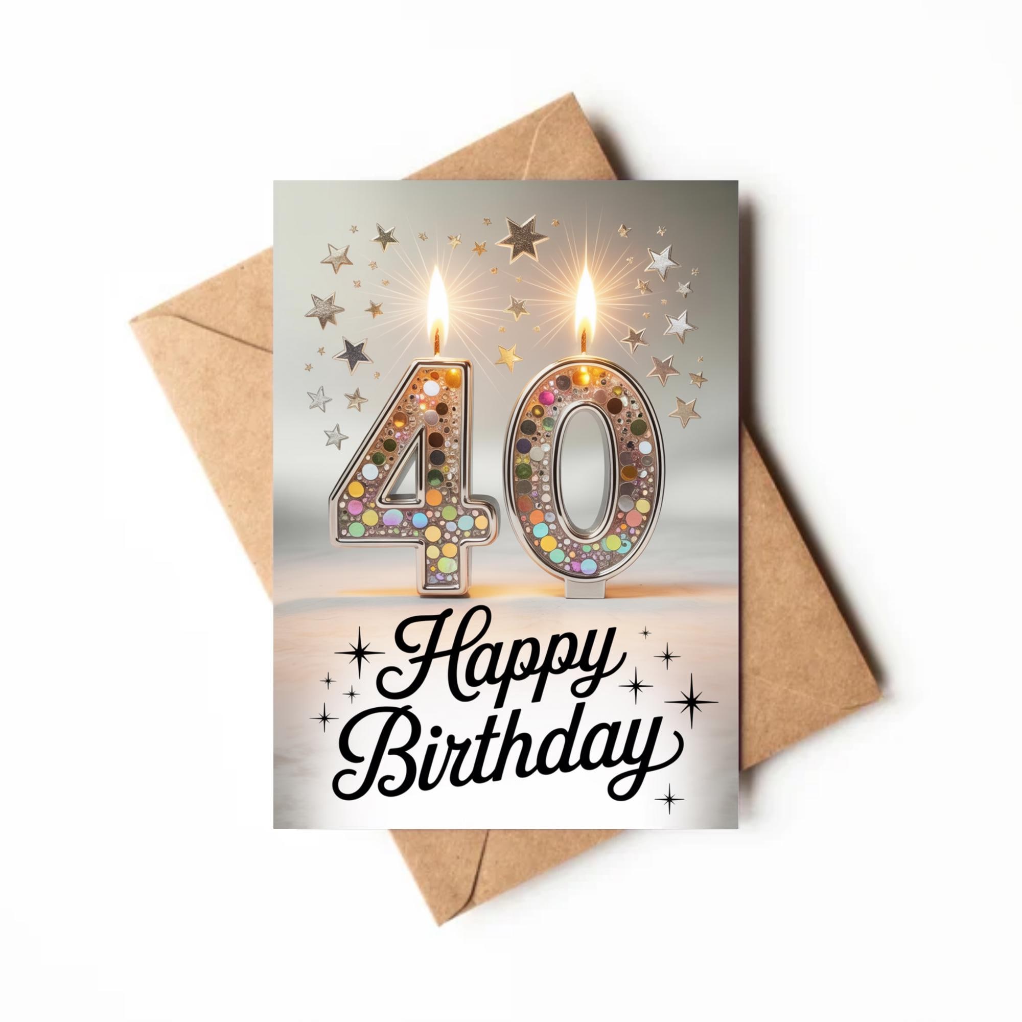 WBdesignz Biglietto di compleanno con busta, elegante