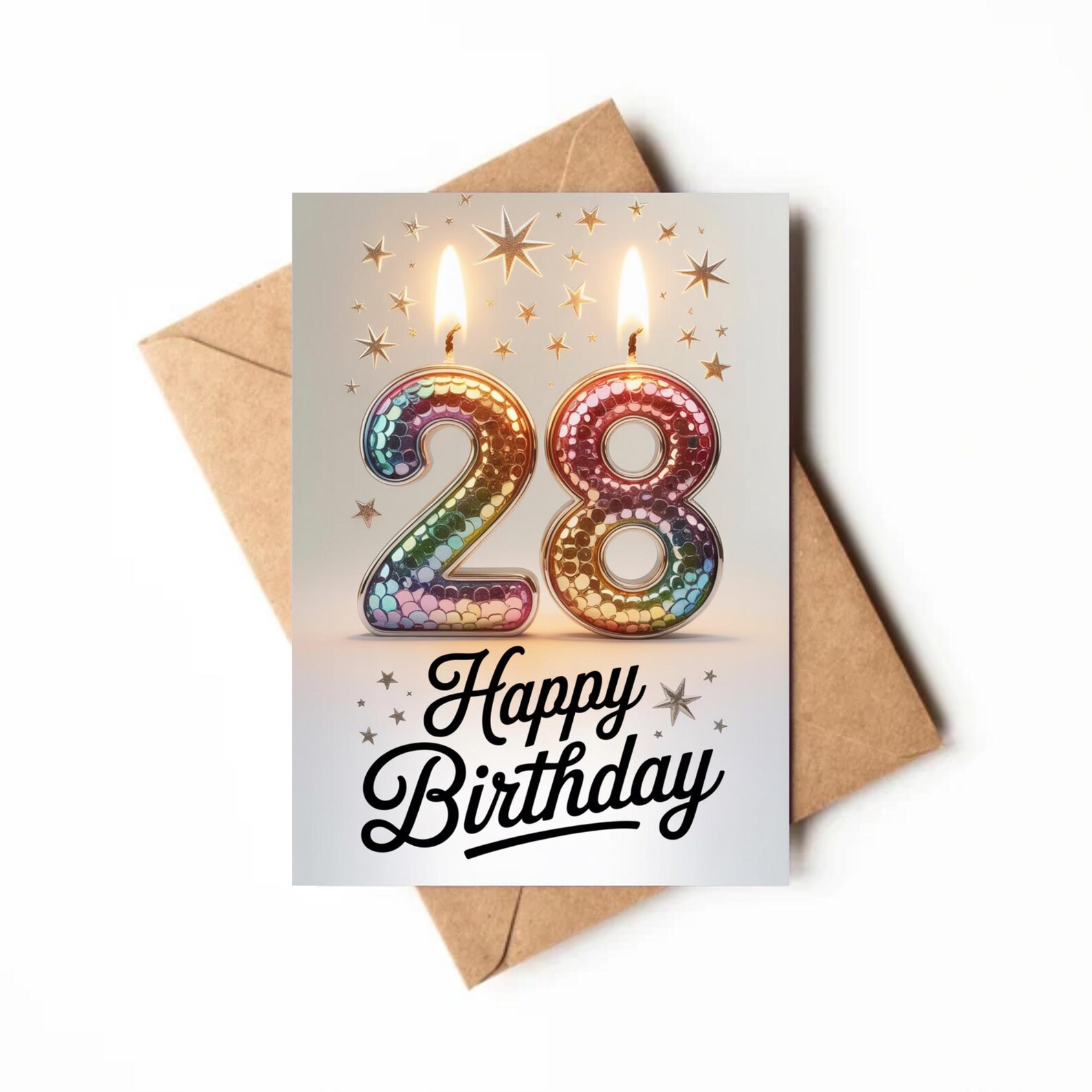 28th Birthday Card | Printable Card | Card for Twenty-eight Year Old ...
