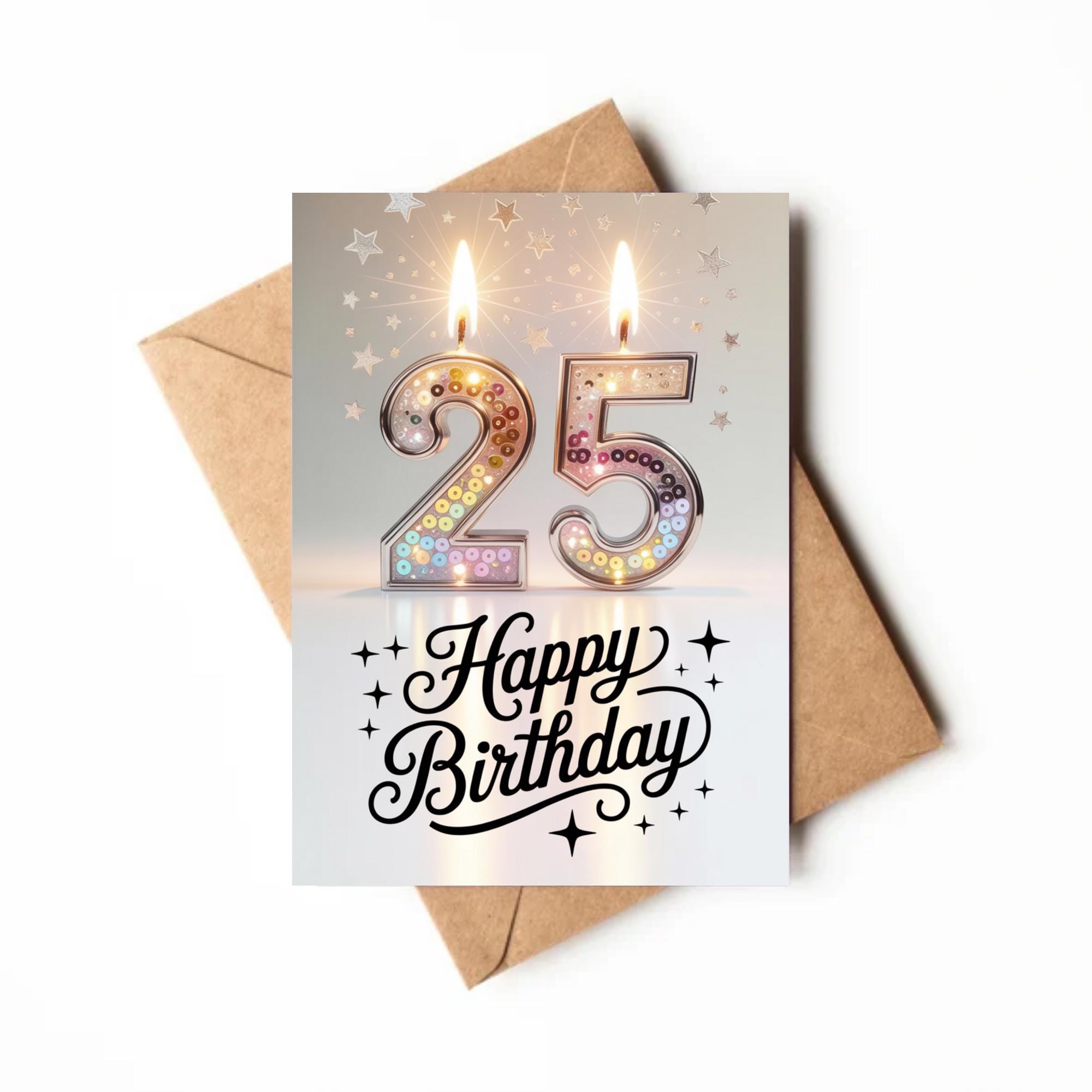 25歳の誕生日カード | 印刷可能なカード | 25歳の女性へのカード