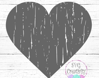 Download Distressed heart svg | Etsy