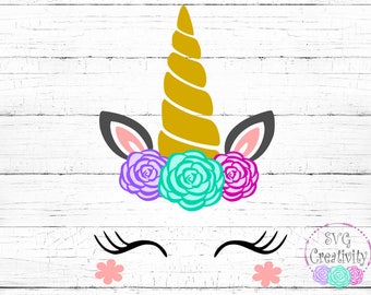 Download Unicorn SVG Unicorn Face SVG Cut Silhouette Cameo Unicorn ...