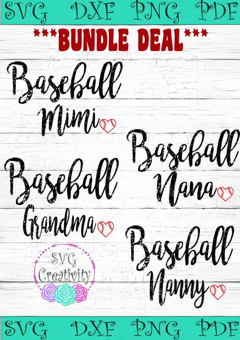 Download Baseball Bundle SVG Baseball Mimi SVG Baseball Grandma SVG ...